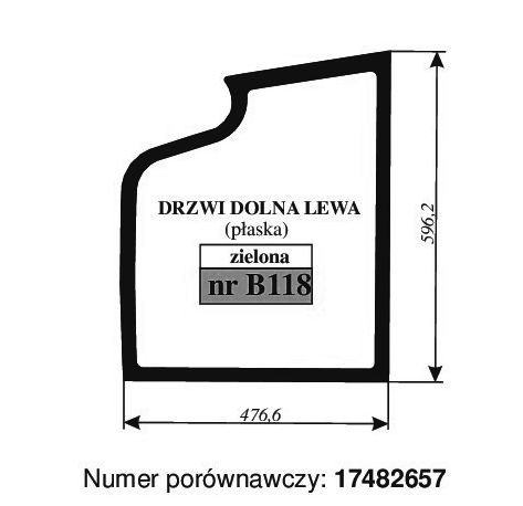 Volvo EC15D-EC27D OD 2017 - DRZWI DÓŁ B118