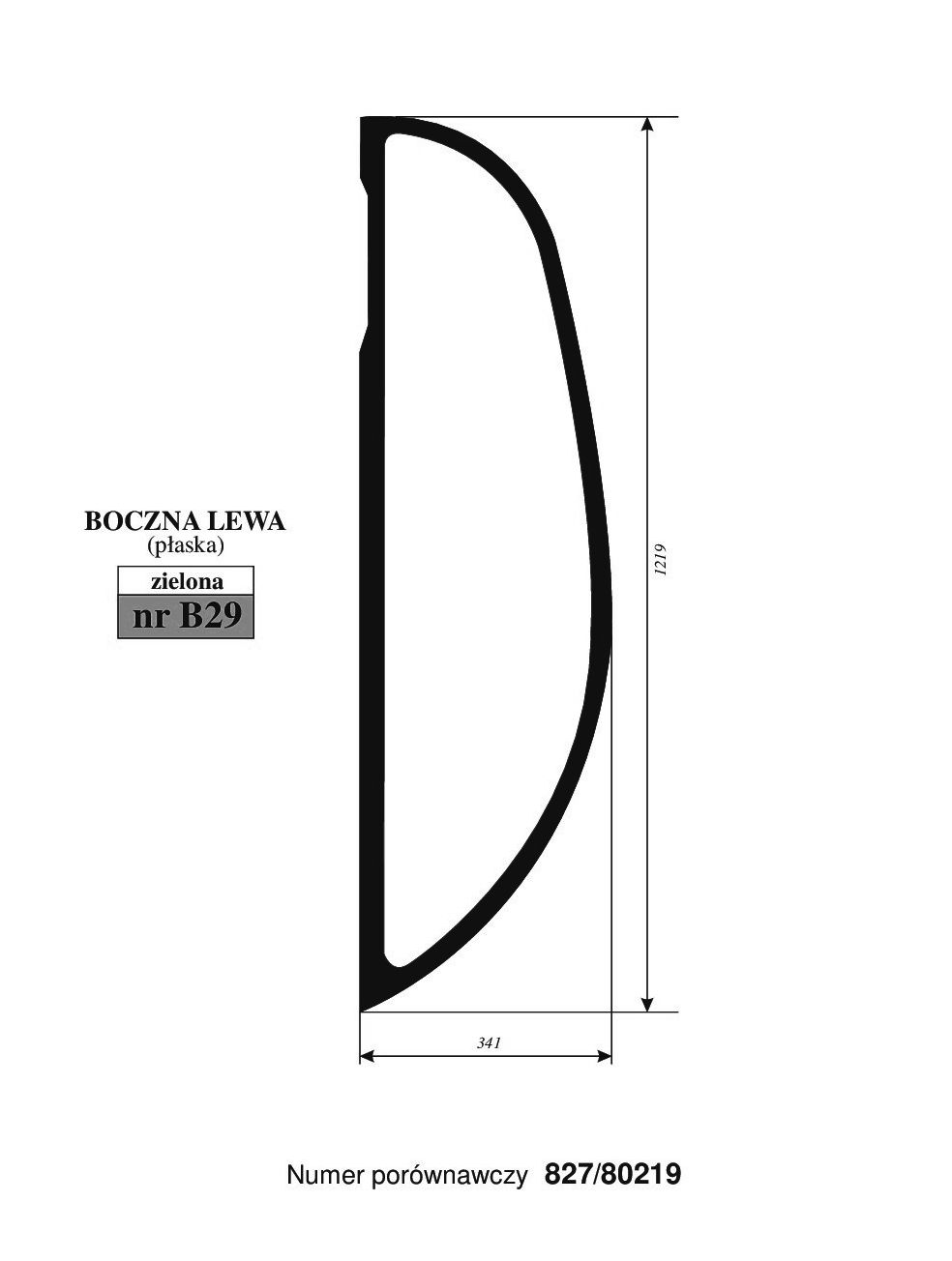 JCB JS 140 JZ 160,210 ,220  - BOK LEWY B29