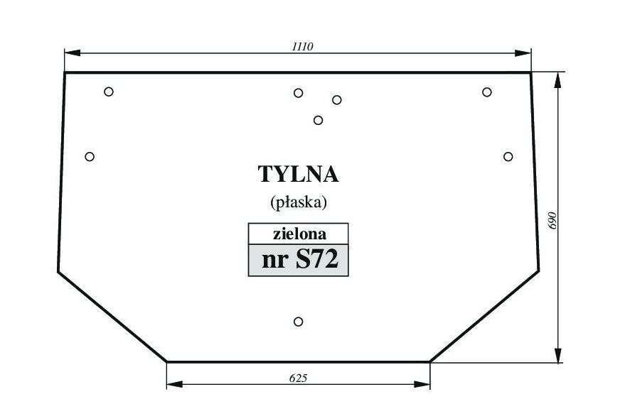 John Deere: 5300, 5310, 5400, 5410, 5500, 5510 - TYŁ S72