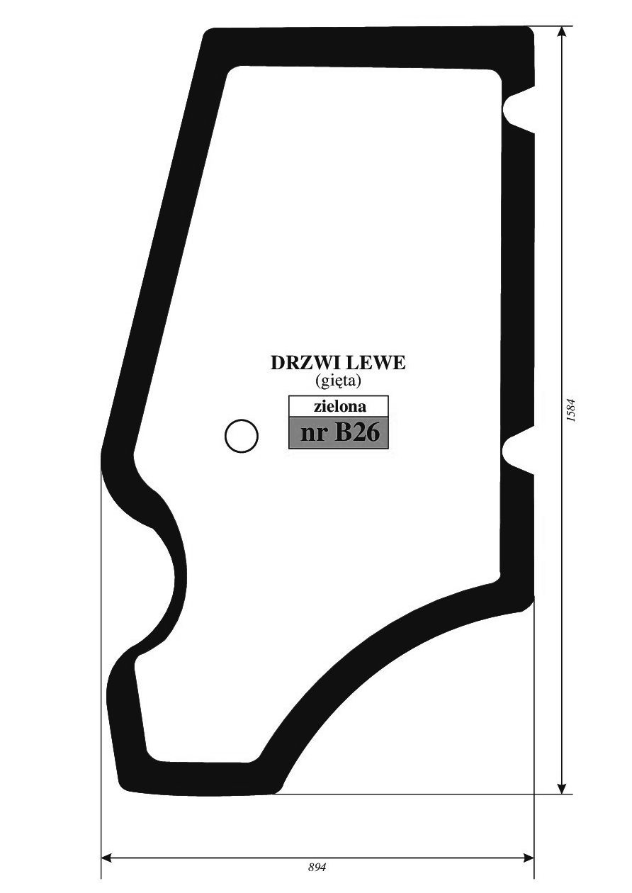 JCB 3cx 4 cx - DRZWI L/P B26/B27