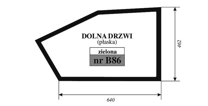 JCB 505-20 TC, 525-60, 527-58 DRZWI DÓŁ B86