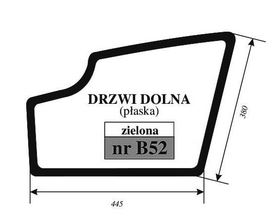JCB 8014CTS,8016, 8018CTS, 8020- DRZWI DÓŁ B52