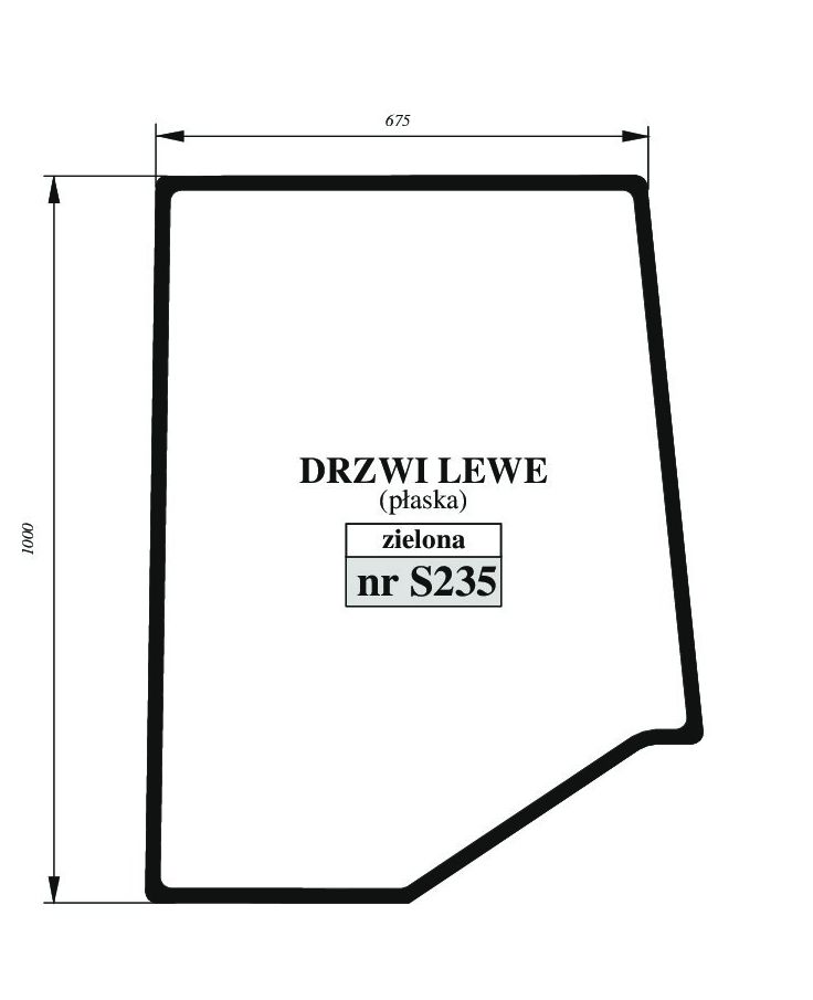 CASE Magnum 7210 7220 7230 7240 7250 - DRZWI LEWE S235