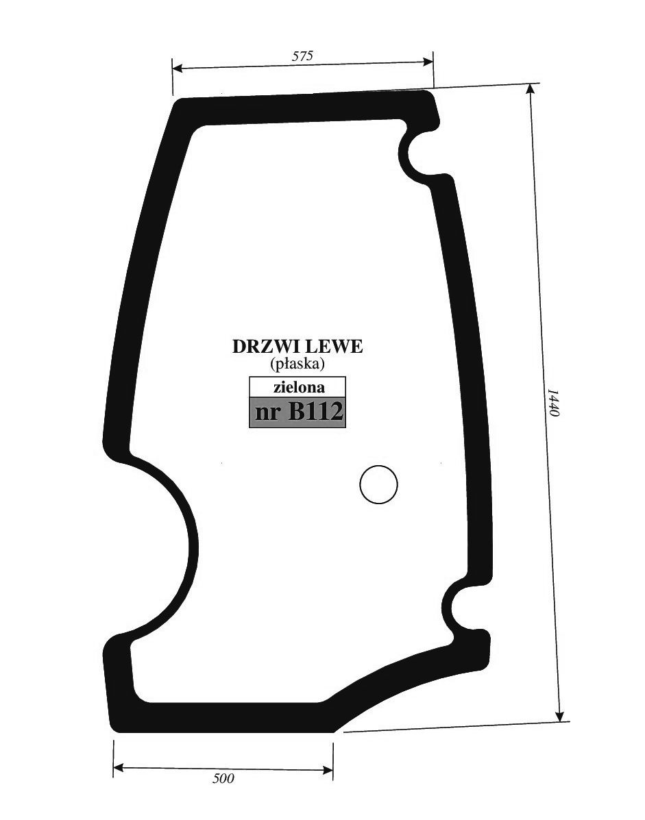 JCB 407 408 TM 180 - DRZWI LEWE NRB112