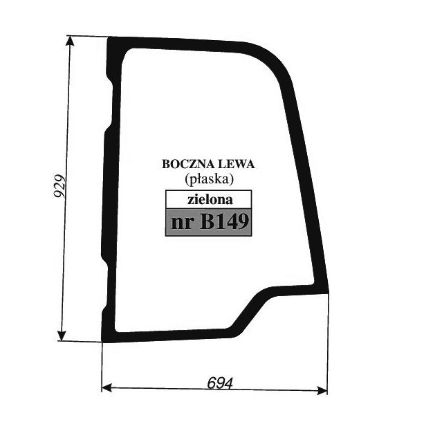 JCB 532-60, 536-95AG - BOK ZA DRZWIAMI B149