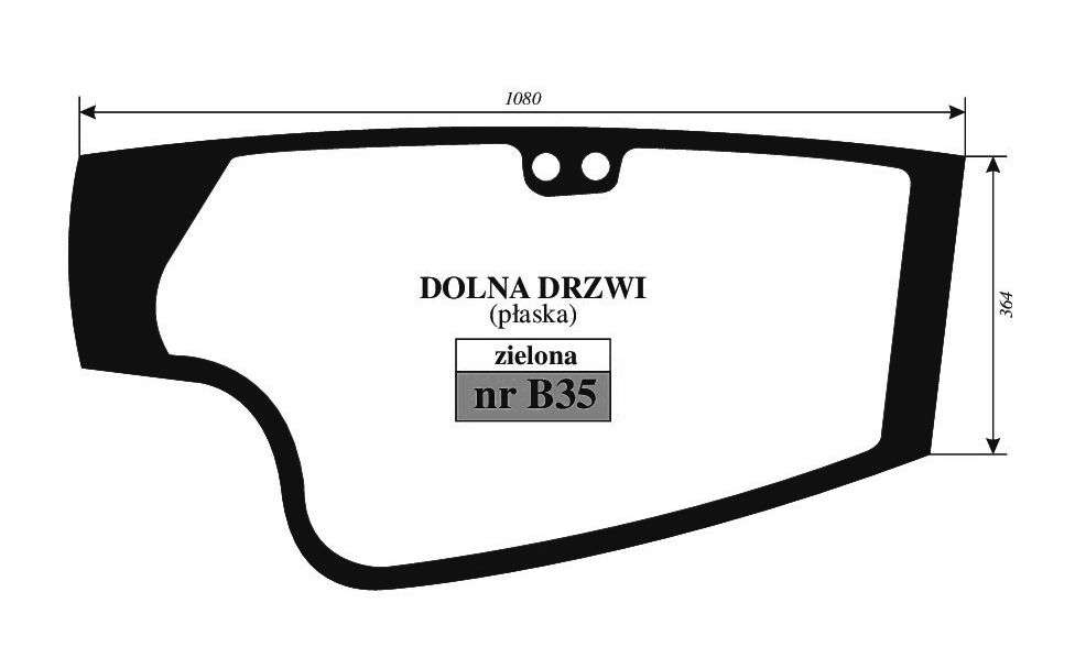 JCB JS 115, 130, 131, 145 - DRZWI DÓŁ B35