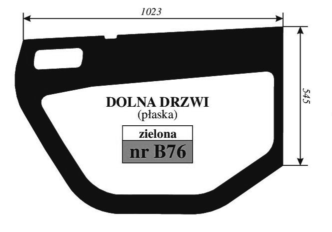 Manitou MLT 523 , 526 , 627 - DRZWI B76
