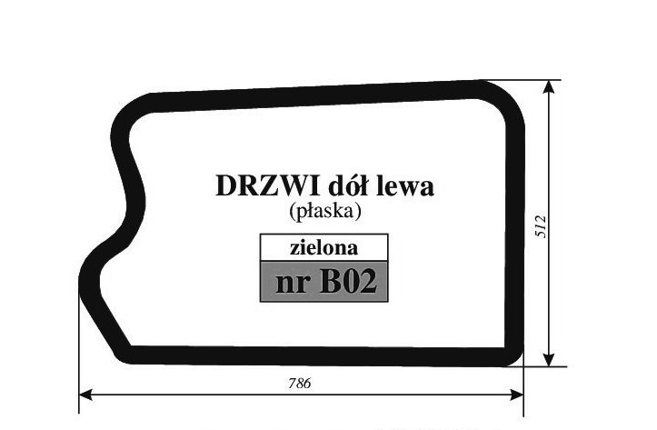 JCB  530, 530 FS PLUS- DRZWI DÓŁ B02