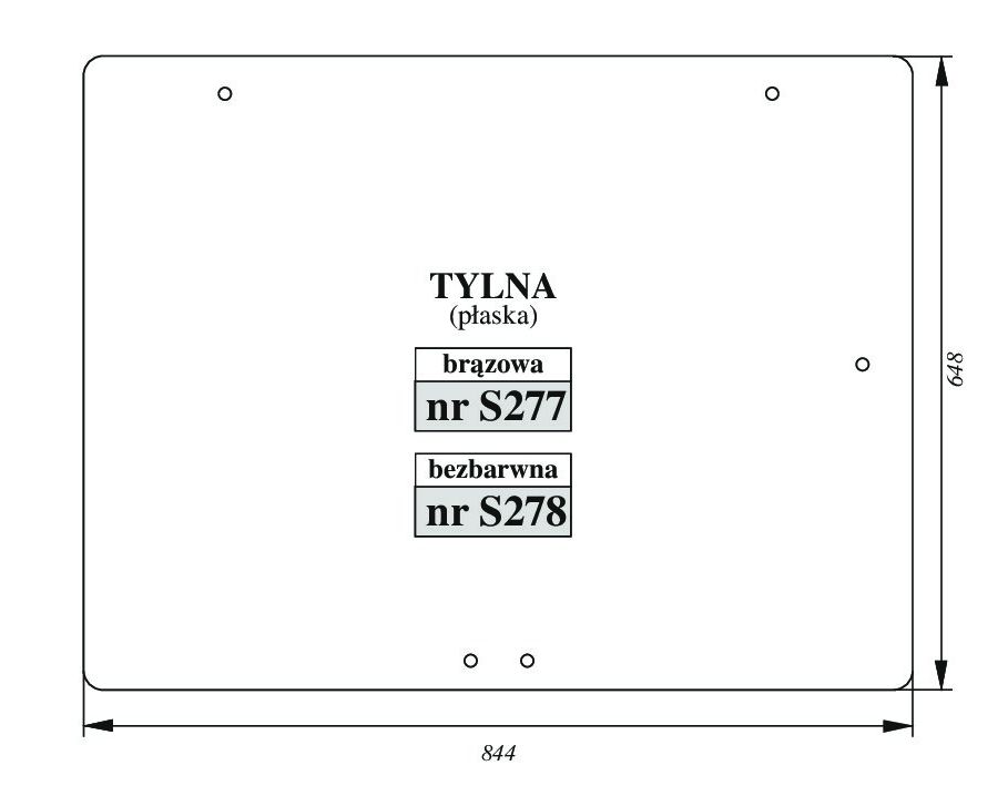Case 3210, 3220, 3230, 4210 - TYŁ BEZBARWNA S278