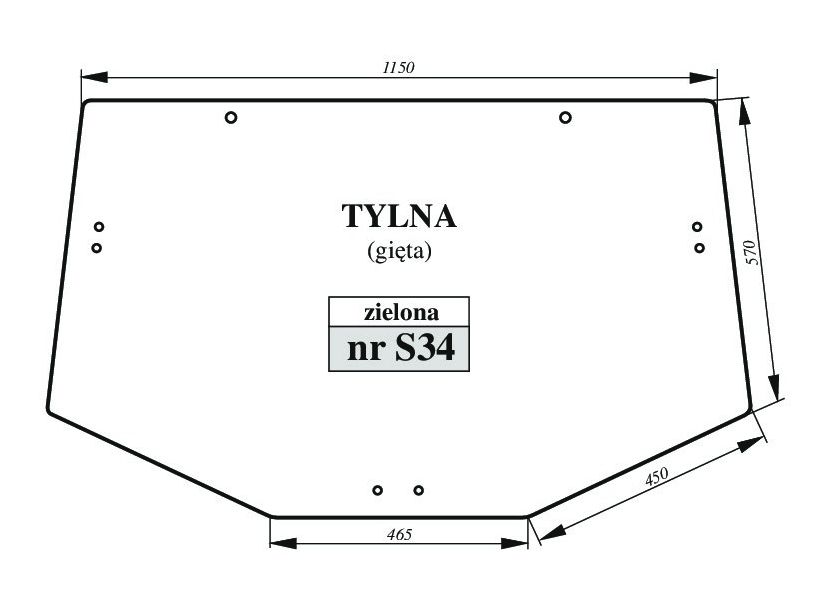 John Deere 6010, 6100, 6110, PREMIUM, 6630 - TYŁ S34