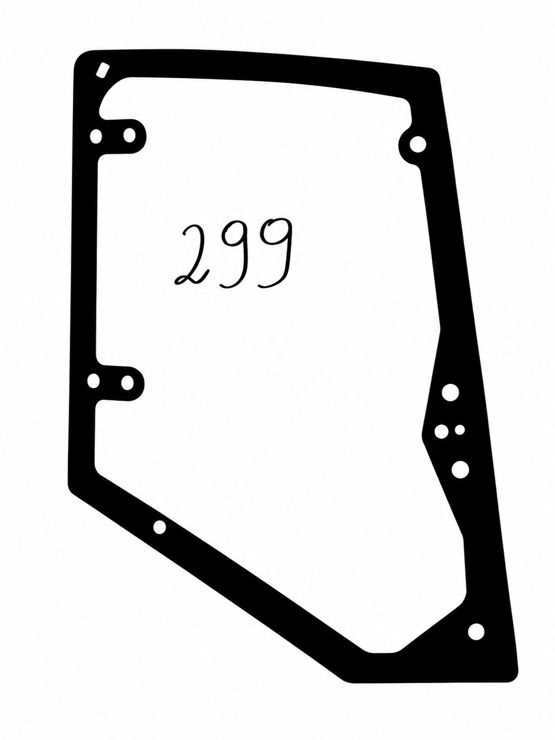 AHLMANN ax 85 szyba do ładowarki -  DRZWI GÓRA PRAWA NR299