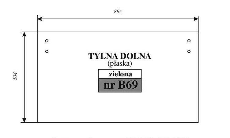 CAT 416C 426C 428C, 416D 420D 424D 428D - TYŁ DÓŁ B69