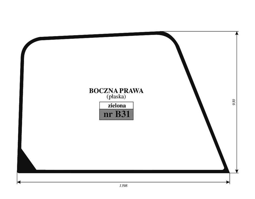 JCB  505-20 TC, 525-6 0, 527-58 - BOK PRAWY B31