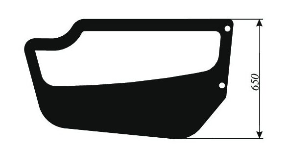 Massey Ferguson 8925, 8926, 8937, Bobcat T2250, T2556 - DRZWI DÓŁ B165