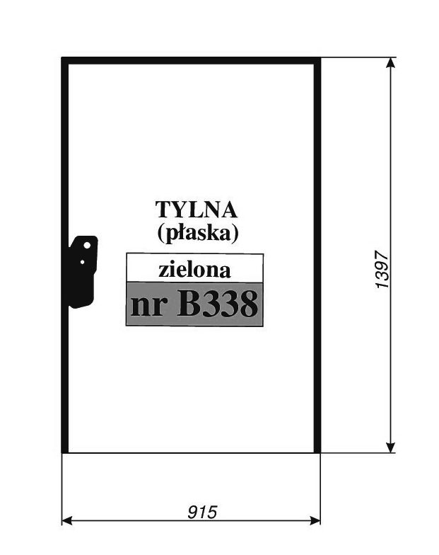 CAT 15F2, 416F2, 420F2, 422F2,  od 2015 r. - TYŁ B338