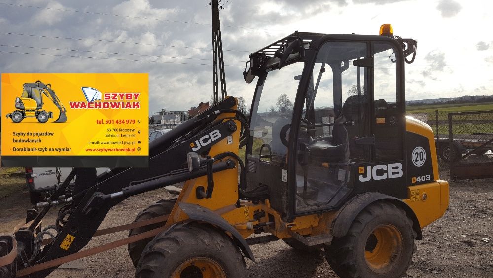 JCB 403 szyby cała zabudowa