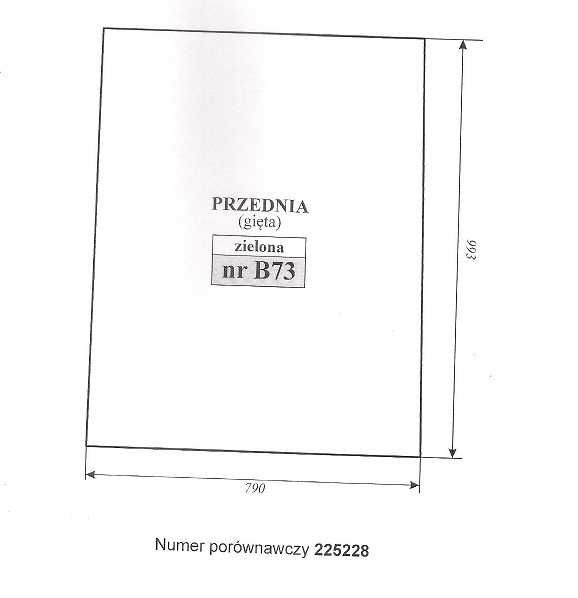 szyba ładowarka teleskopowa Manitou MLT 523 ,MT 523 - przednia B 73