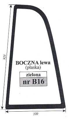 Szyba ładowarka teleskopowa Manitou MLT 845 - 120 LSU -  B 16