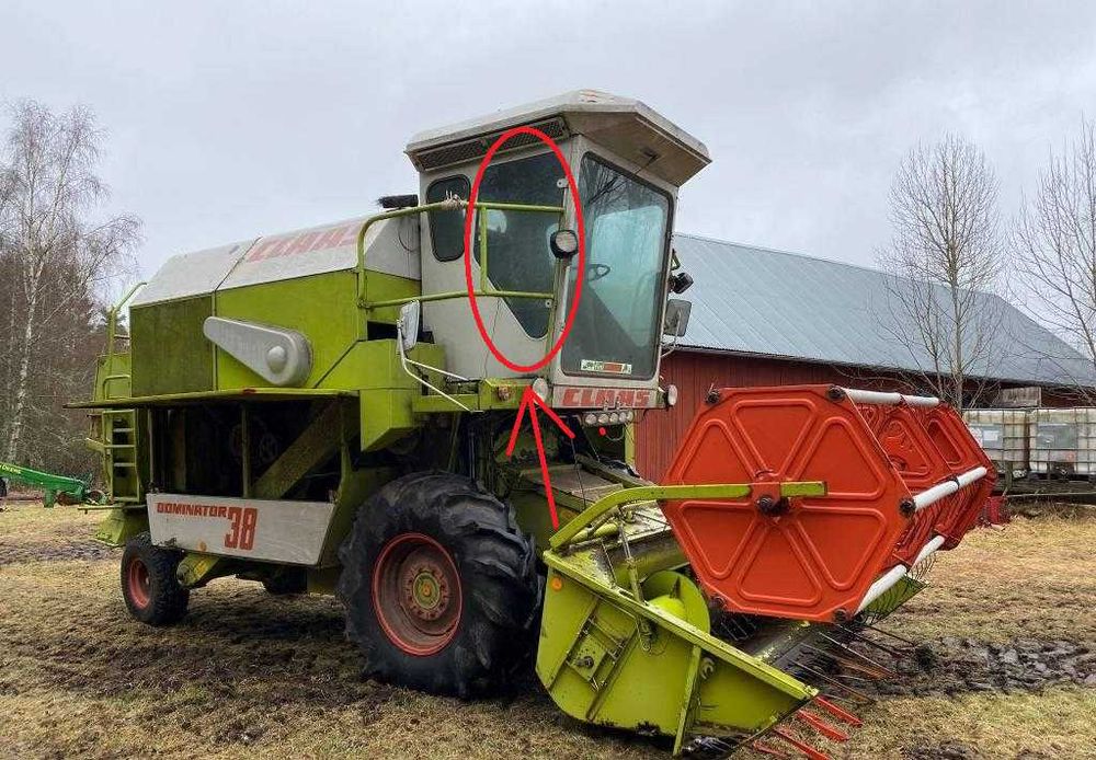 Claas Dominator 96 Jaguar 675 szyba boczna nr 901