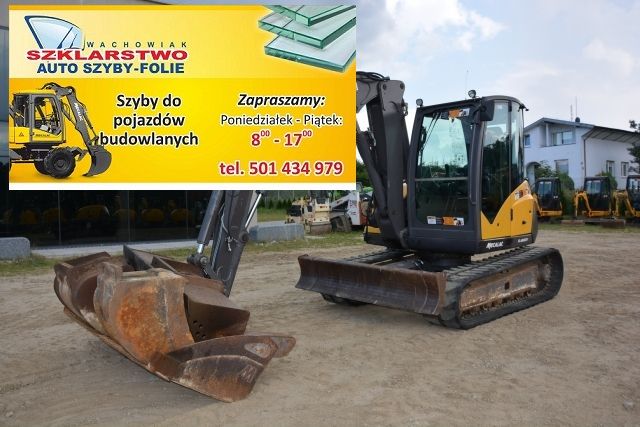 mecalac 8 mcr szyba przednia dolna nr 172